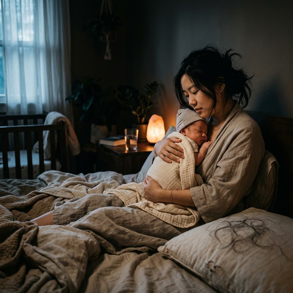 Why Sleep-Deprived Moms Are Losing More Hair — and What Science Says About Recovery