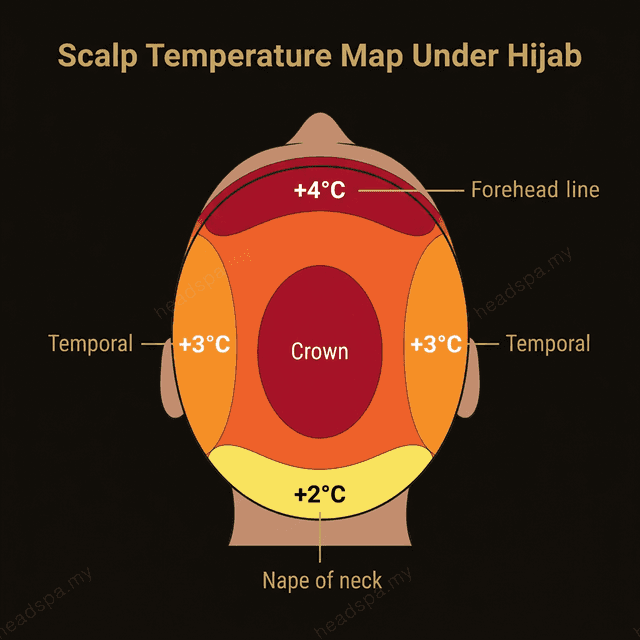 Scalp Heat Rash & Folliculitis - Thermal Map