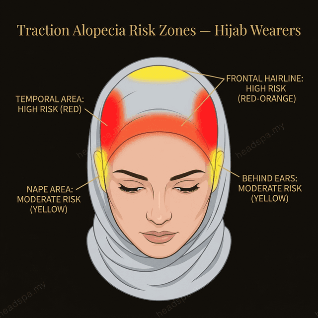Traction Alopecia - High-Risk Zones