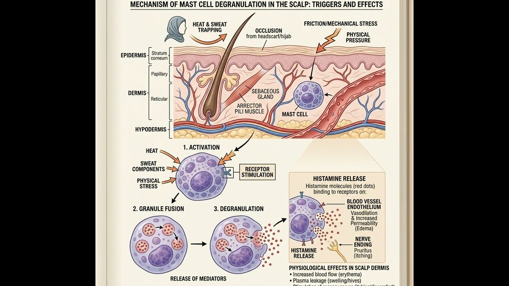 Kemusnahan Sel Mast dan Pelepasan Histamin Kerana Haba Geseran