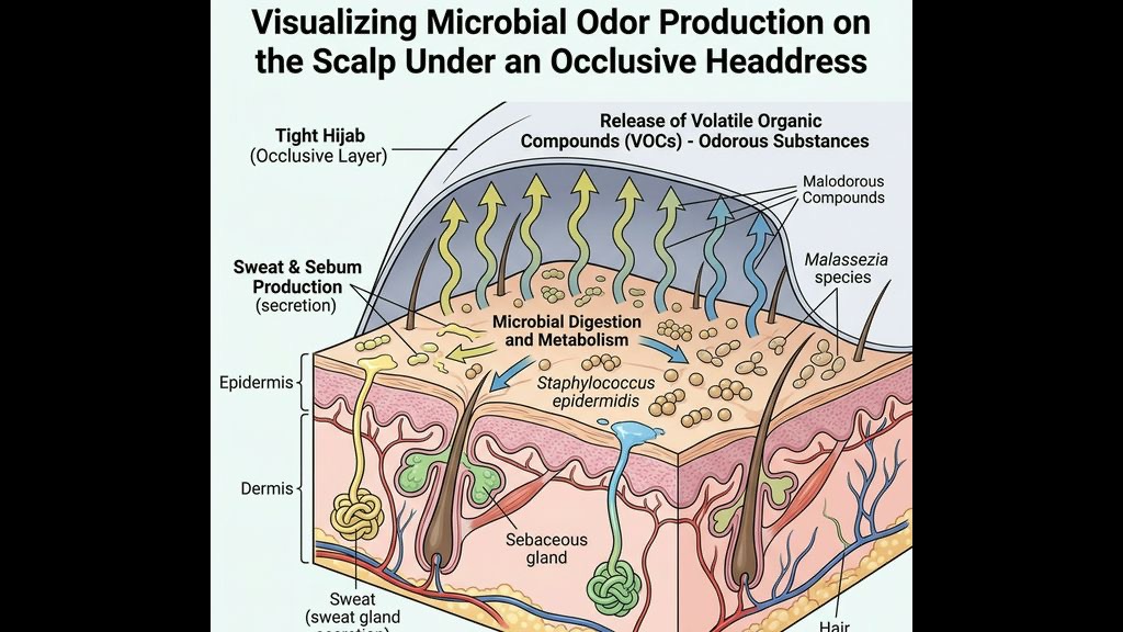 Pemecahan Peluh oleh Bakteria Staphylococcus