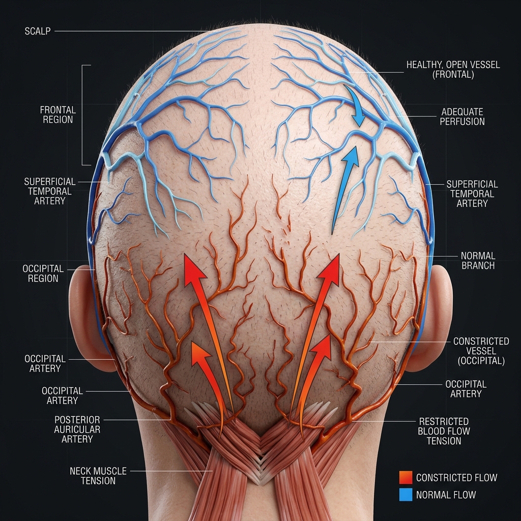Scalp Blood Flow Restriction