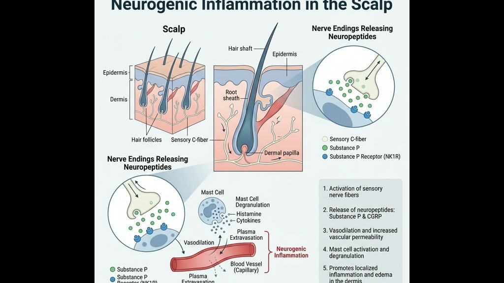 Neurogenic Inflammation in the Scalp