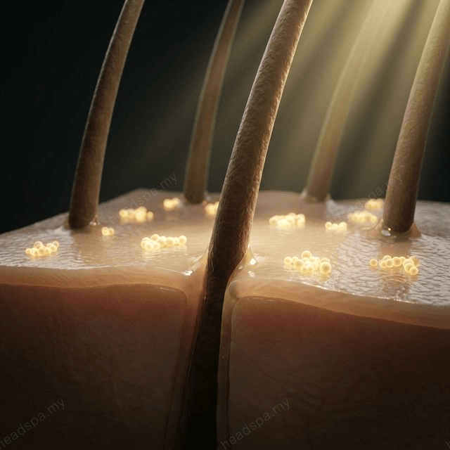 3D scalp microbiome restoration — follicle recovery timeline after clinical head spa treatment