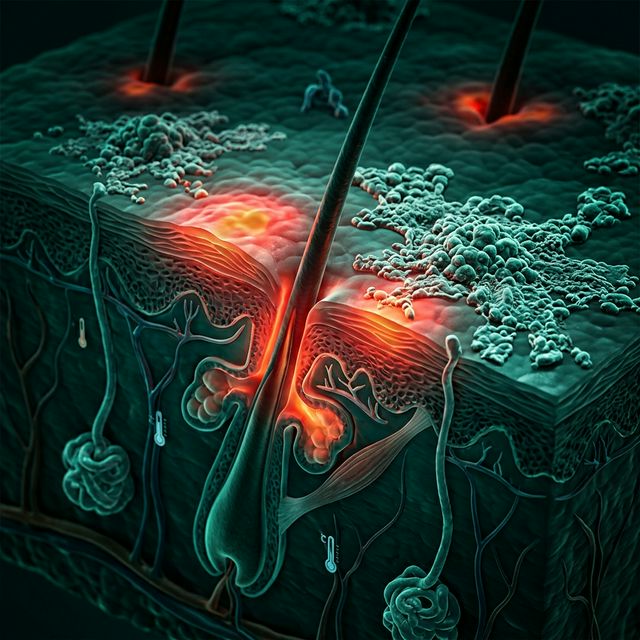 3D scalp microbiome disruption from Raya shopping heat exposure and sebum overproduction in JB